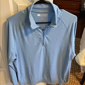 Onward Reserve Men's Light Blue Quarter-Zip Pullover Sweater